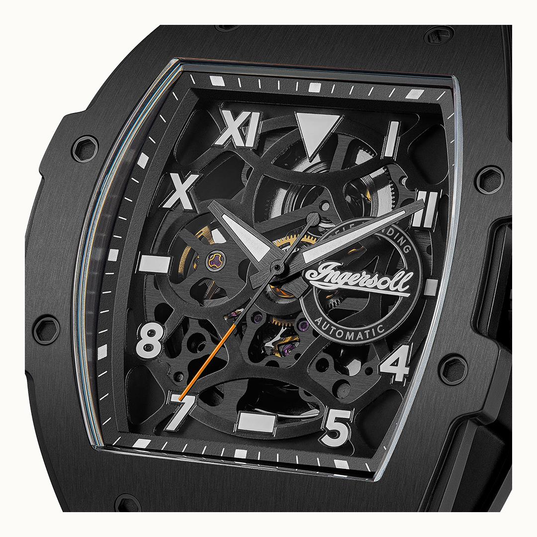 The Play Automatic Black Dial With lifetime Warranty Analog Watch - For Gents I15302