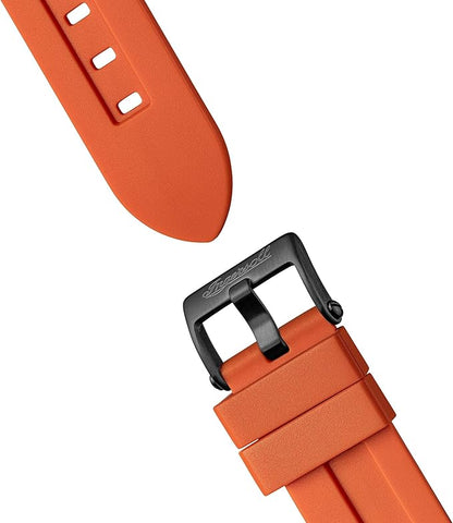 Ingersoll The Play Gents 45mm Automatic Watch with Black Skeleton Dial and Orange PU Strap I15304