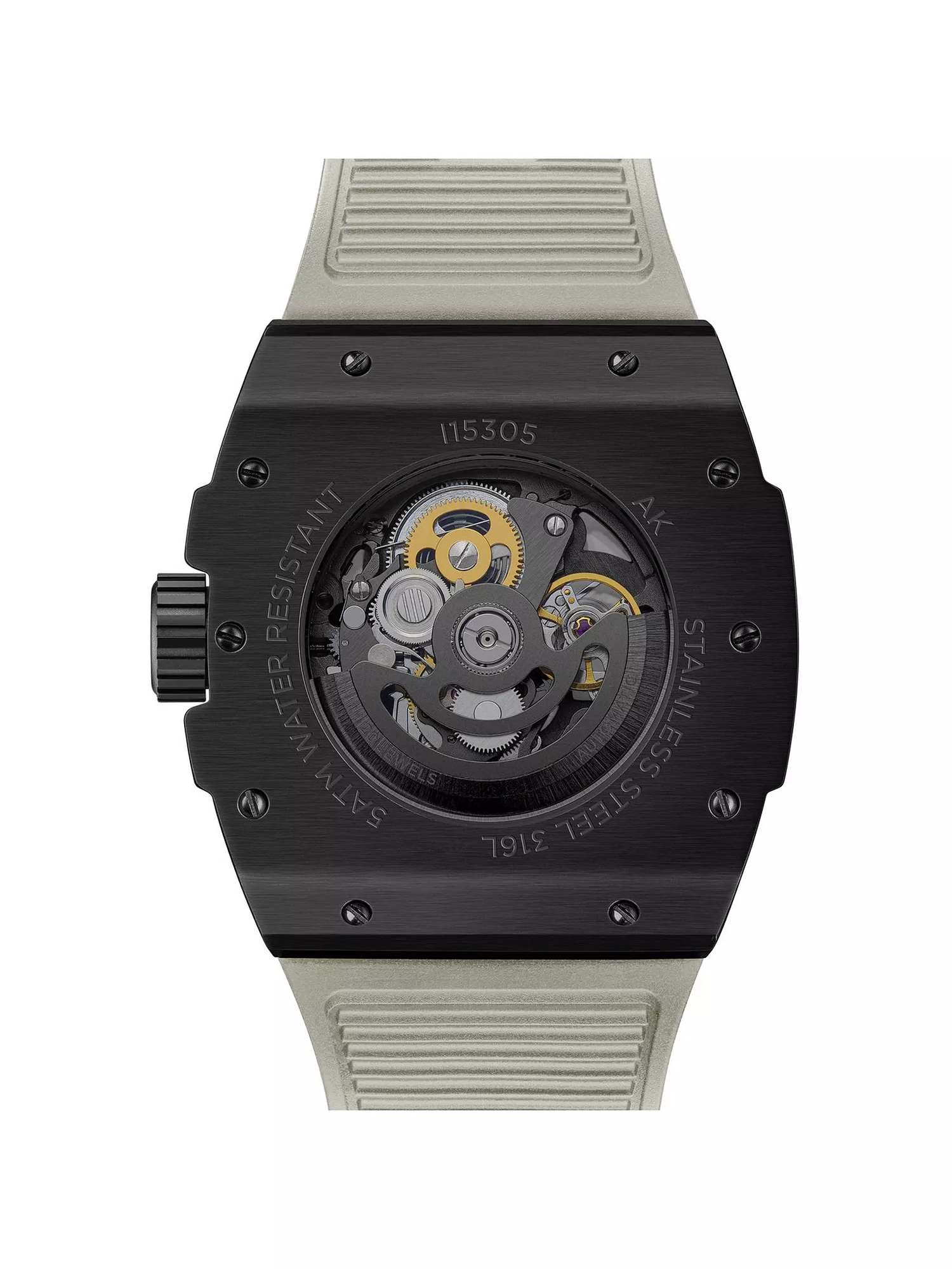 Ingersoll The Play Automatic Gents Watch with Black Dial and Grey PU Strap - I15305