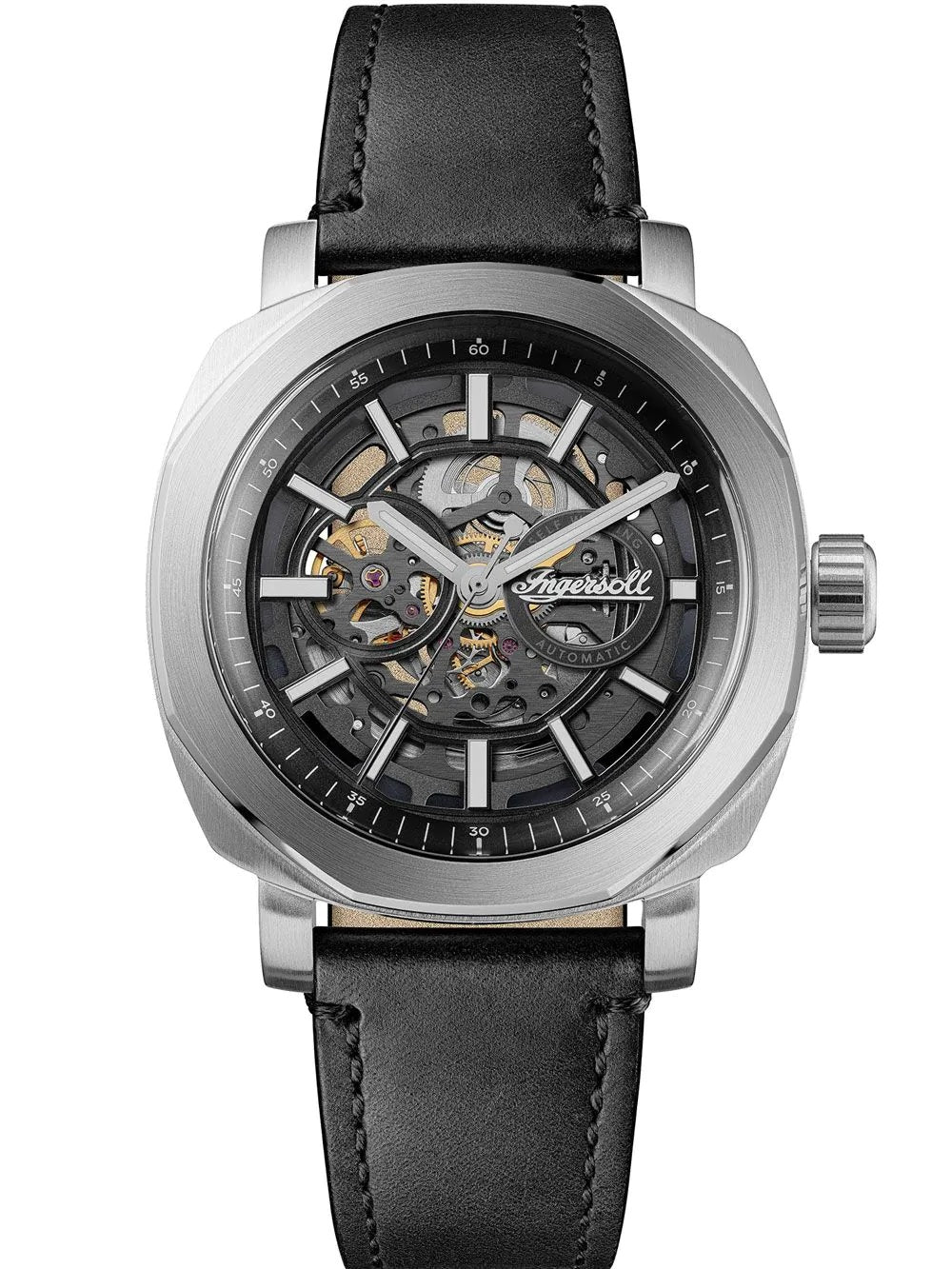 Ingersoll The Outrider Automatic Black  Dial With lifetime Warranty Analog Watch - For Gents I16401
