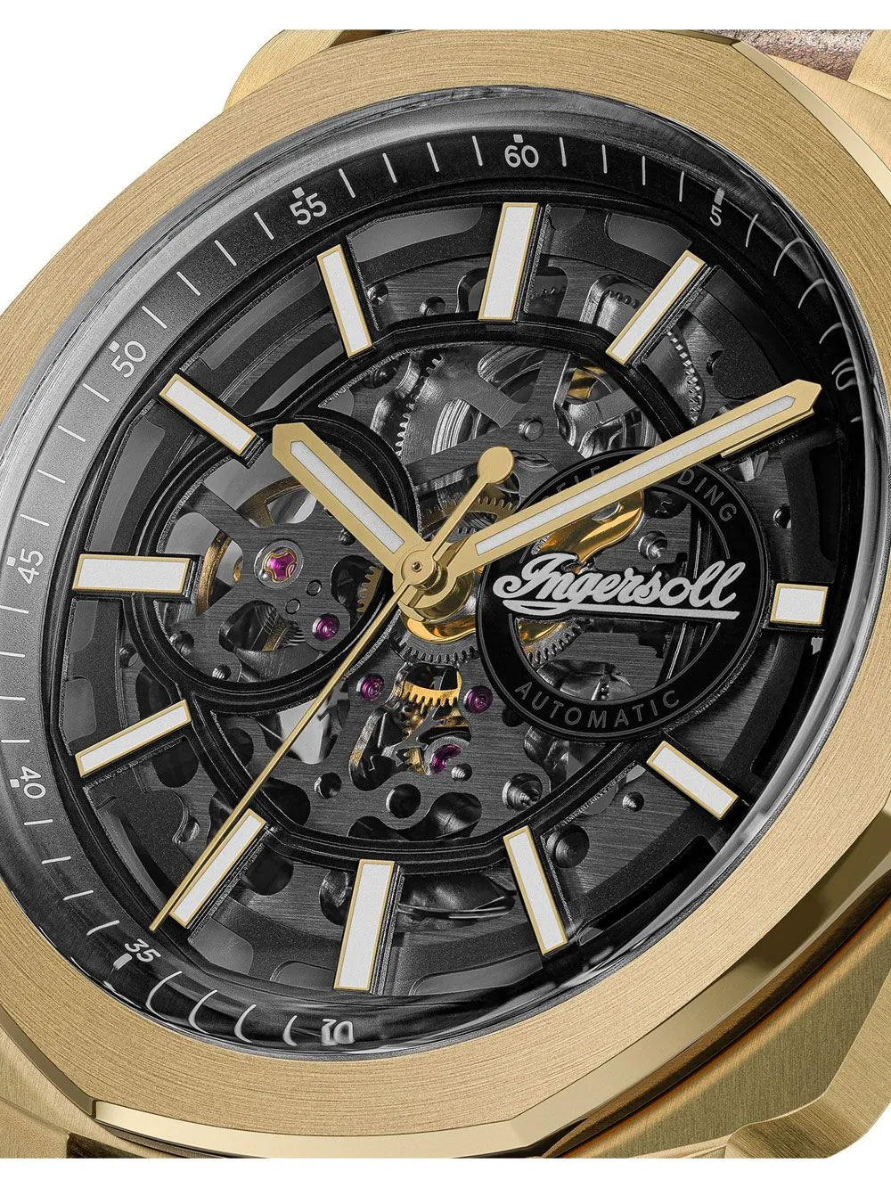 Ingersoll The Outrider Automatic Black  Dial With lifetime Warranty Analog Watch - For Gents I16402