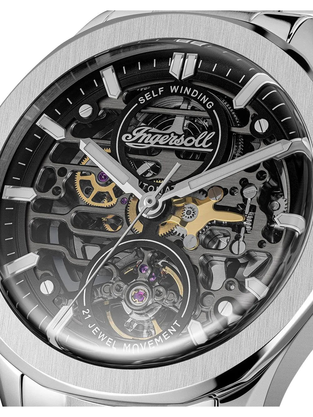 Ingersoll The Bronc Automatic Black  Dial With lifetime Warranty Analog Watch - For Gents I16701