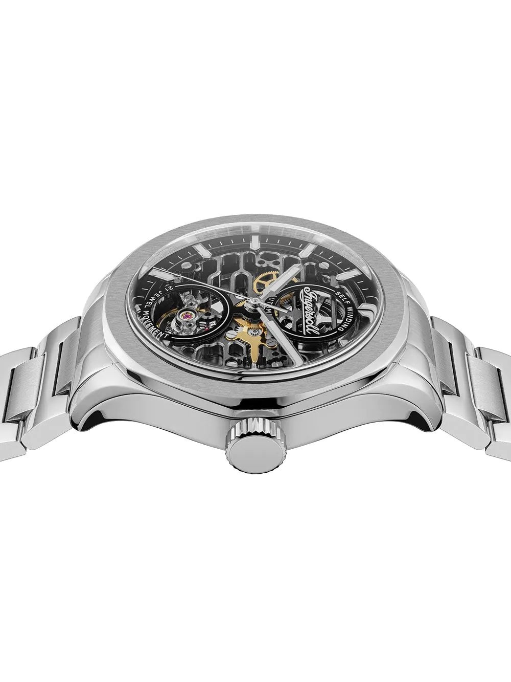 Ingersoll The Bronc Automatic Black  Dial With lifetime Warranty Analog Watch - For Gents I16701