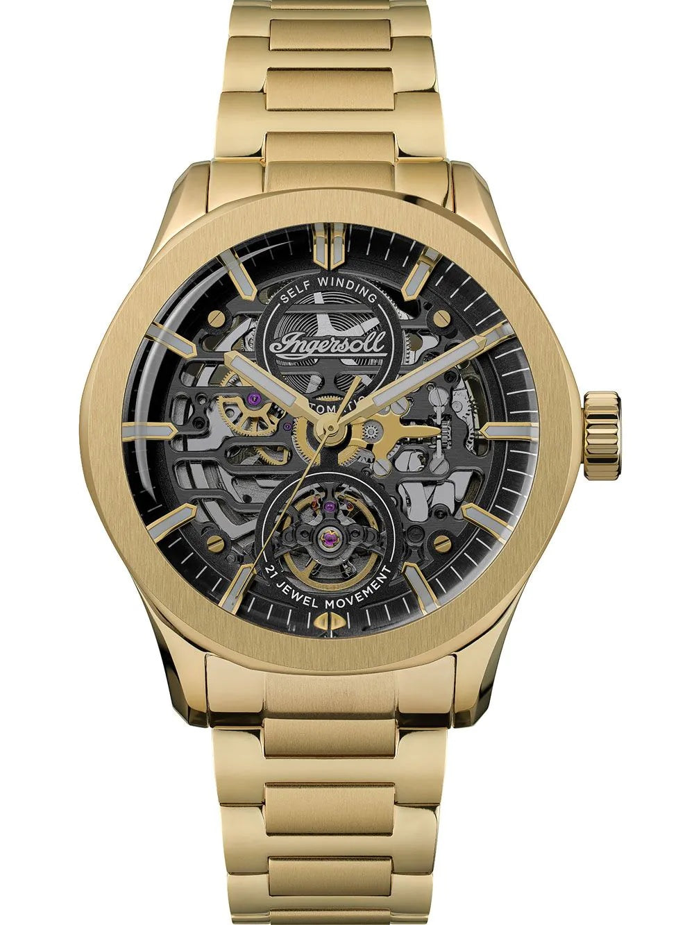 Ingersoll The Bronc Automatic Black  Dial With lifetime Warranty Analog Watch - For Gents I16702