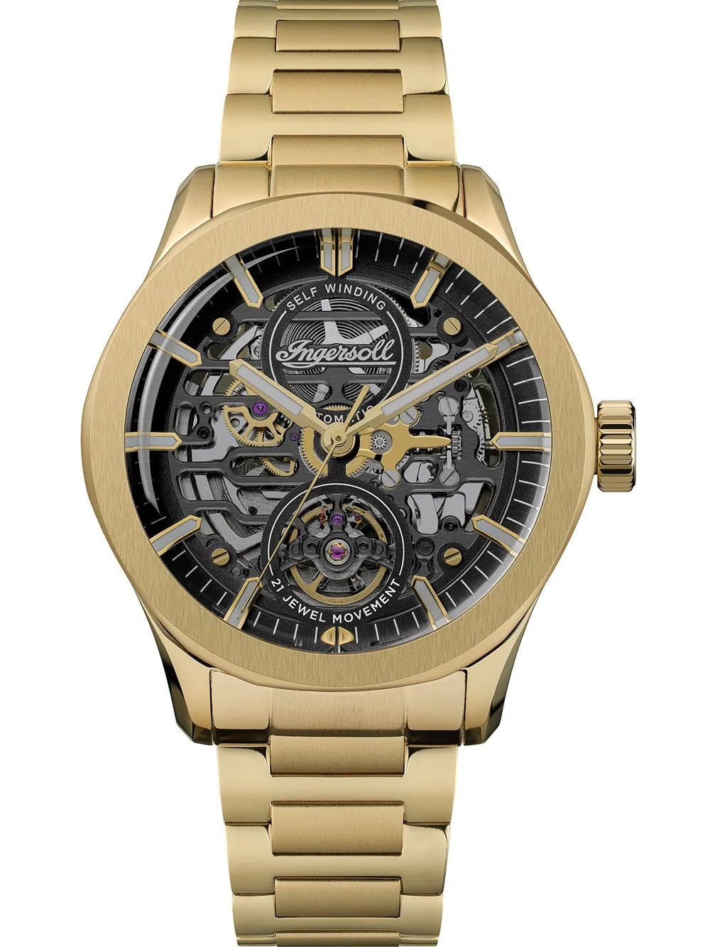 Ingersoll The Bronc Automatic Black  Dial With lifetime Warranty Analog Watch - For Gents I16702