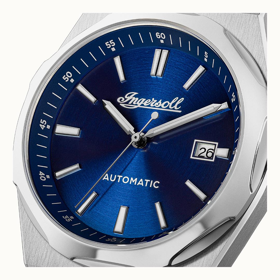 The Rider Automatic Blue Dial With lifetime Warranty Analog Watch - For Gents I16802