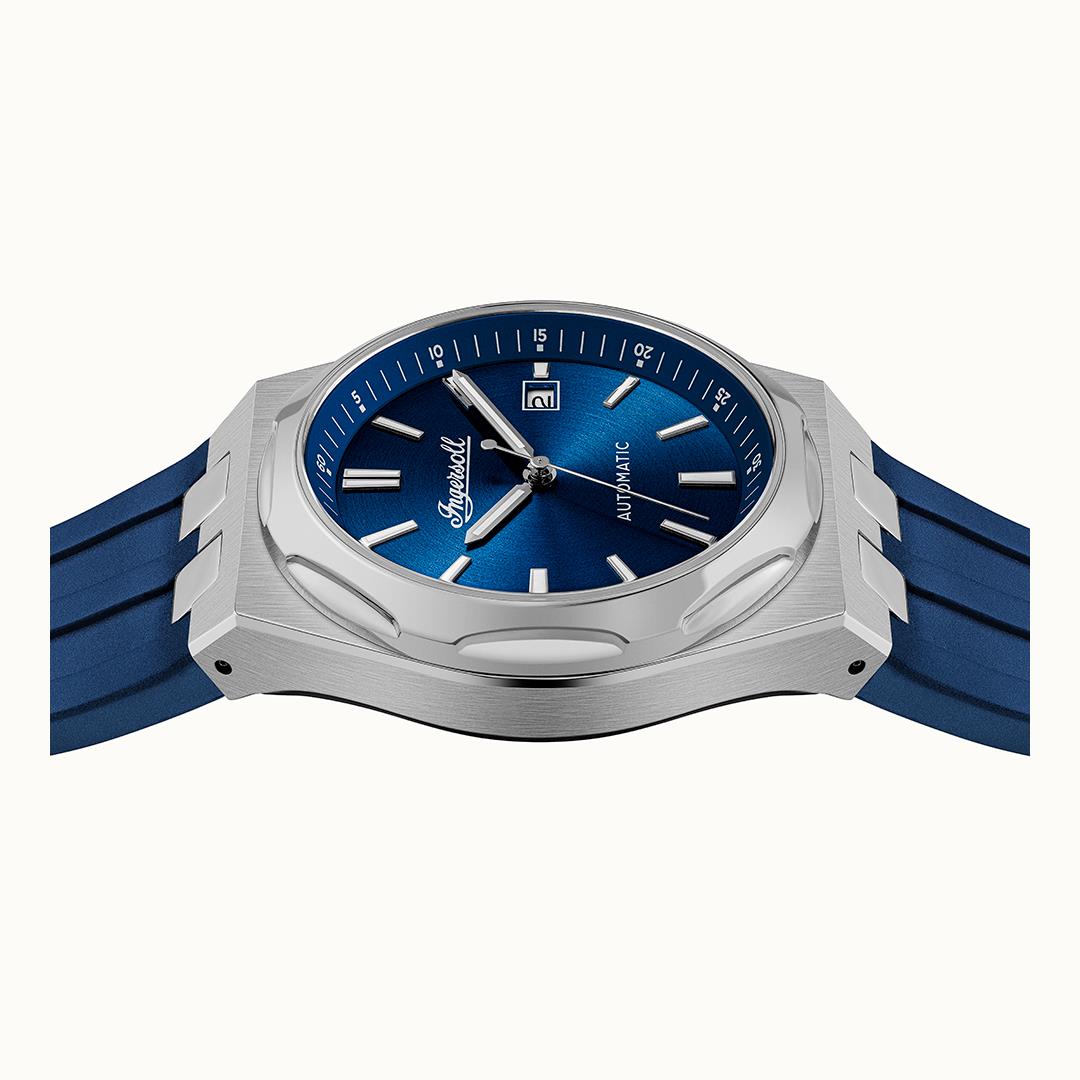 The Rider Automatic Blue Dial With lifetime Warranty Analog Watch - For Gents I16802