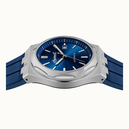 The Rider Automatic Blue Dial With lifetime Warranty Analog Watch - For Gents I16802