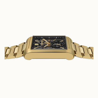 The Spur Automatic Black Dial With lifetime Warranty Analog Watch - For Gents I17002