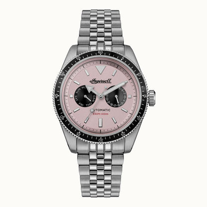 The Outlaw Automatic Pink  Dial With lifetime Warranty Analog Watch - For Gents I17201