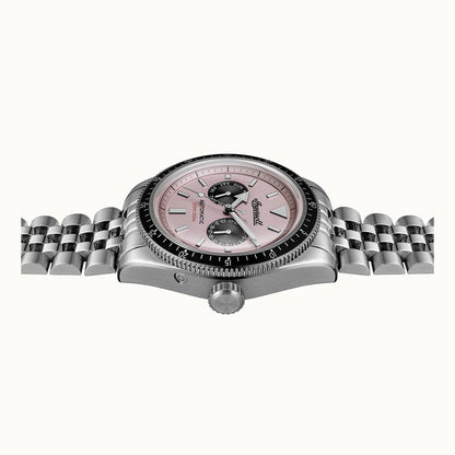 The Outlaw Automatic Pink  Dial With lifetime Warranty Analog Watch - For Gents I17201