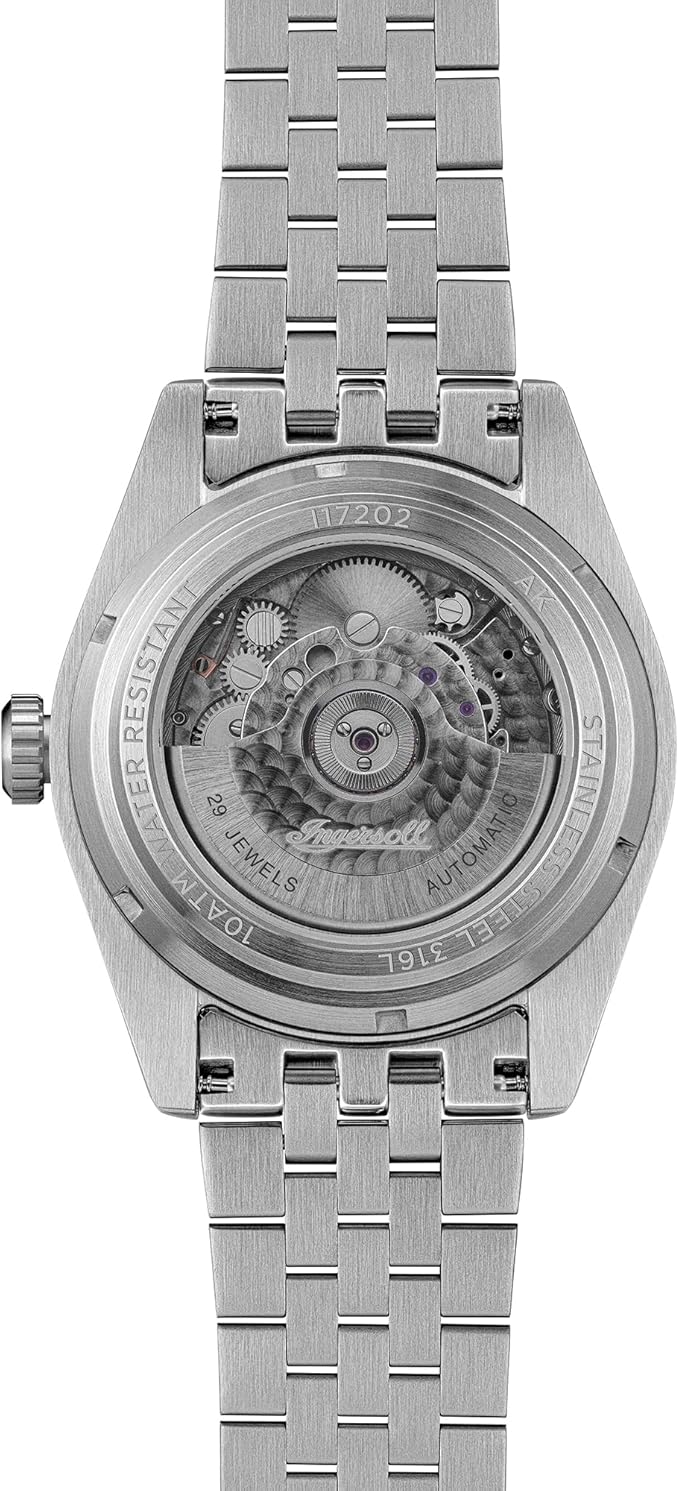 Ingersoll The Outlaw Gents 43mm Automatic Watch with Turquoise Dial and Silver Stainless Steel Bracelet I17202