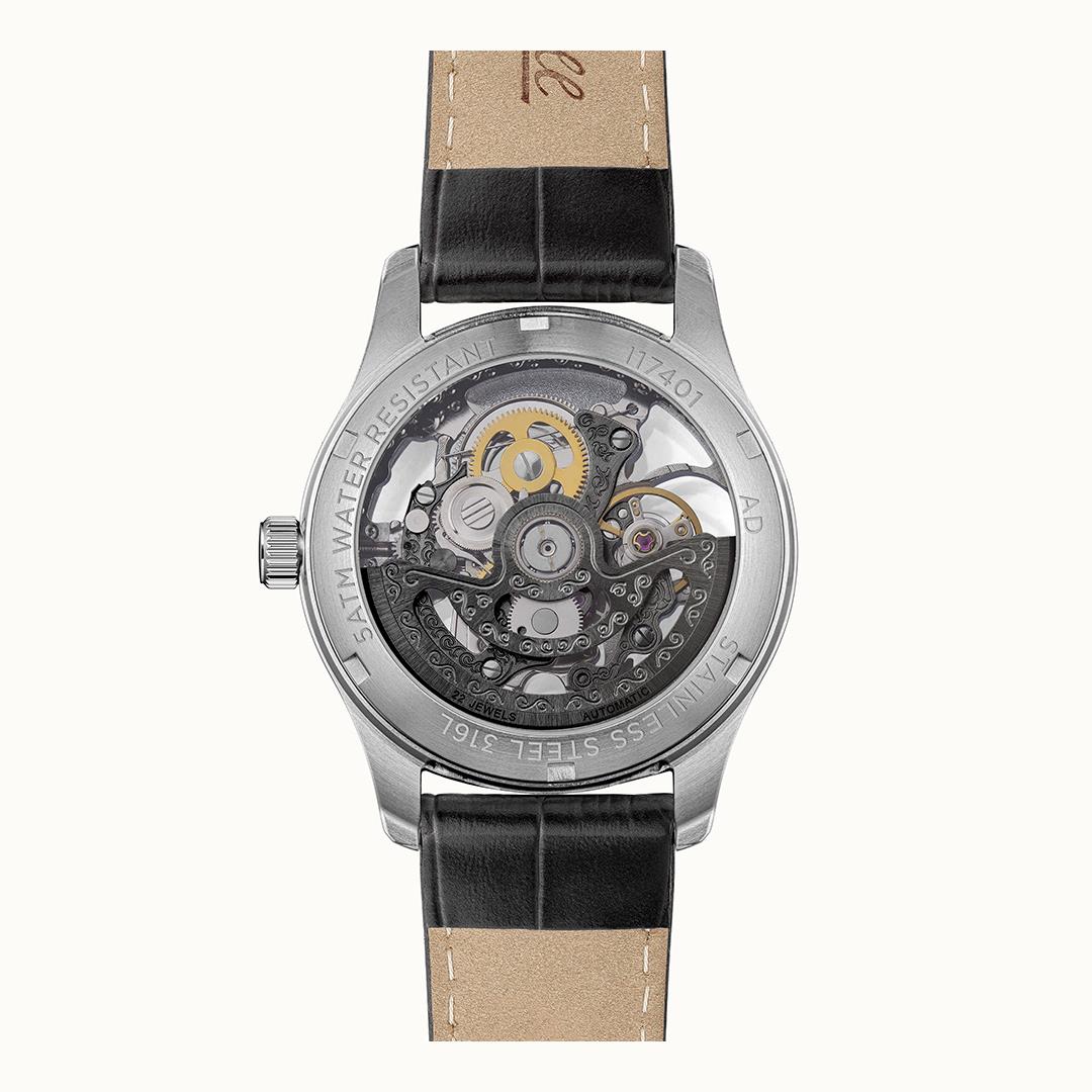 The Maverick Automatic Black Dial With lifetime Warranty Analog Watch - For Gents I17401