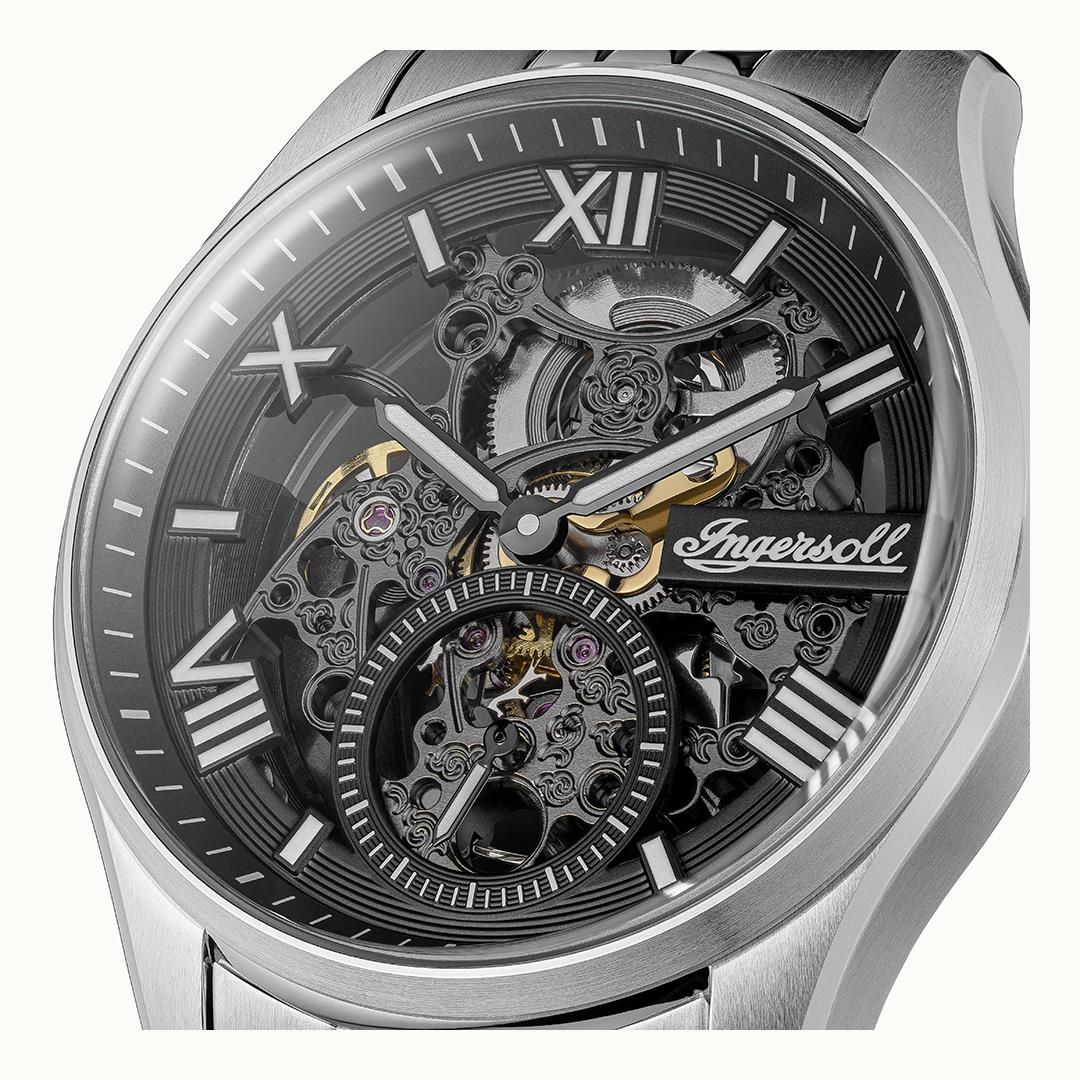 The Maverick Automatic Black Dial With lifetime Warranty Analog Watch - For Gents I17403