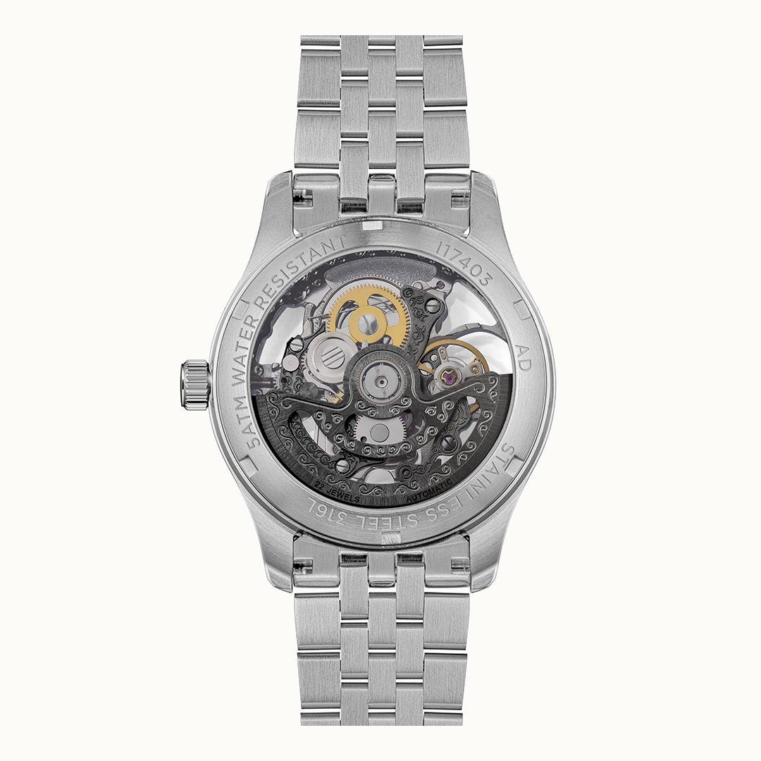 The Maverick Automatic Black Dial With lifetime Warranty Analog Watch - For Gents I17403