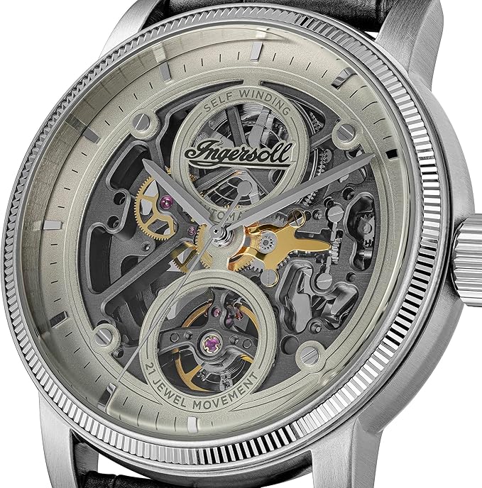 Ingersoll The Guy Automatic Gents Watch with Grey Dial and Black Strap - I17501