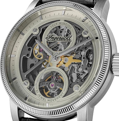 Ingersoll The Guy Automatic Gents Watch with Grey Dial and Black Strap - I17501