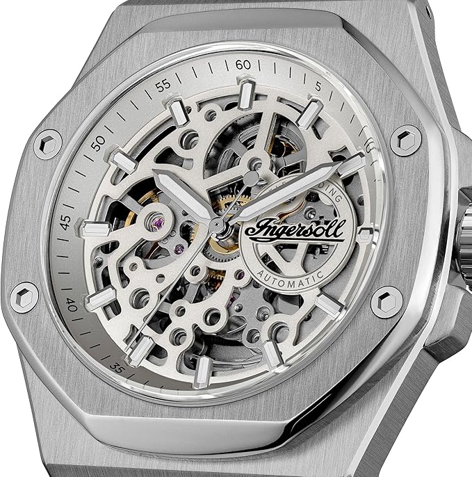 Ingersoll The Faller Automatic Gents Watch with Grey Dial and Silver Stainless Steel Bracelet - I17601