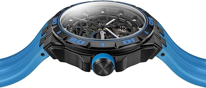 Ingersoll The Rigger Automatic Gents Watch with Black Dial and Blue PU Strap - I17901