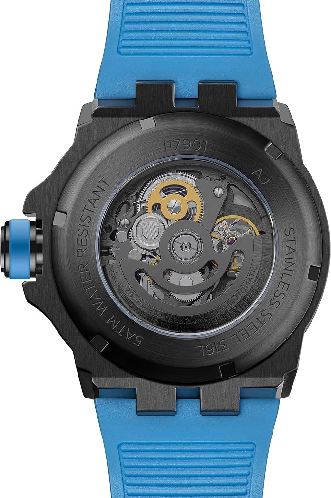 Ingersoll The Rigger Automatic Gents Watch with Black Dial and Blue PU Strap - I17901