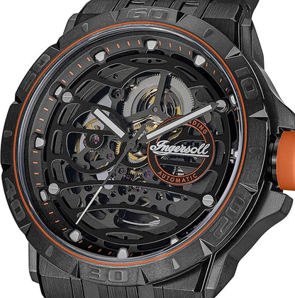 Ingersoll The Rigger Automatic Gents Watch with Black Dial and Black PU Strap - I17902