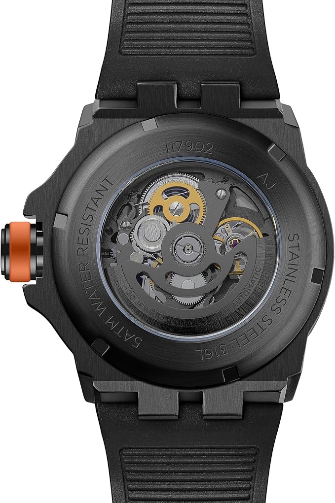 Ingersoll The Rigger Automatic Gents Watch with Black Dial and Black PU Strap - I17902