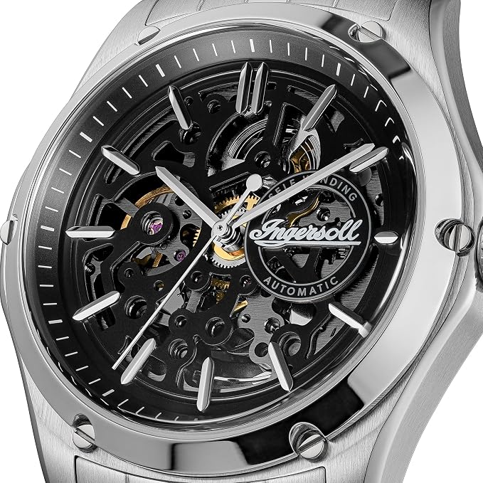 Ingersoll  The Whistle Automatic  Black Dial With Lifetime Warrenty Analog Watch - For Gents I18201