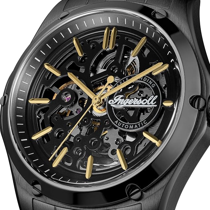 Ingersoll  The Whistle Automatic  Black Dial With Lifetime Warrenty Analog Watch - For Gents I18202