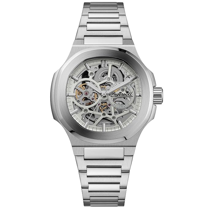Ingersoll  The Frame  Automatic  Grey Dial With Lifetime Warrenty Analog Watch - For Gents I18302