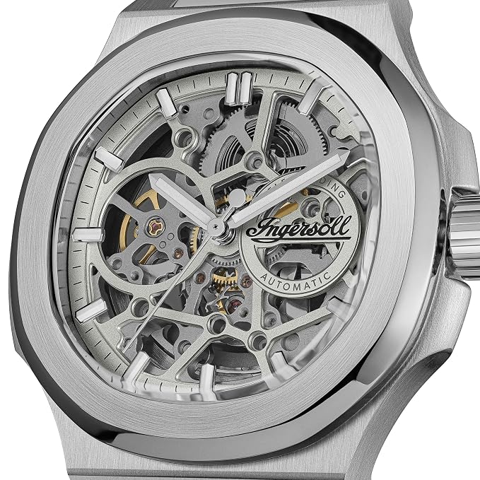 Ingersoll  The Frame  Automatic  Grey Dial With Lifetime Warrenty Analog Watch - For Gents I18302