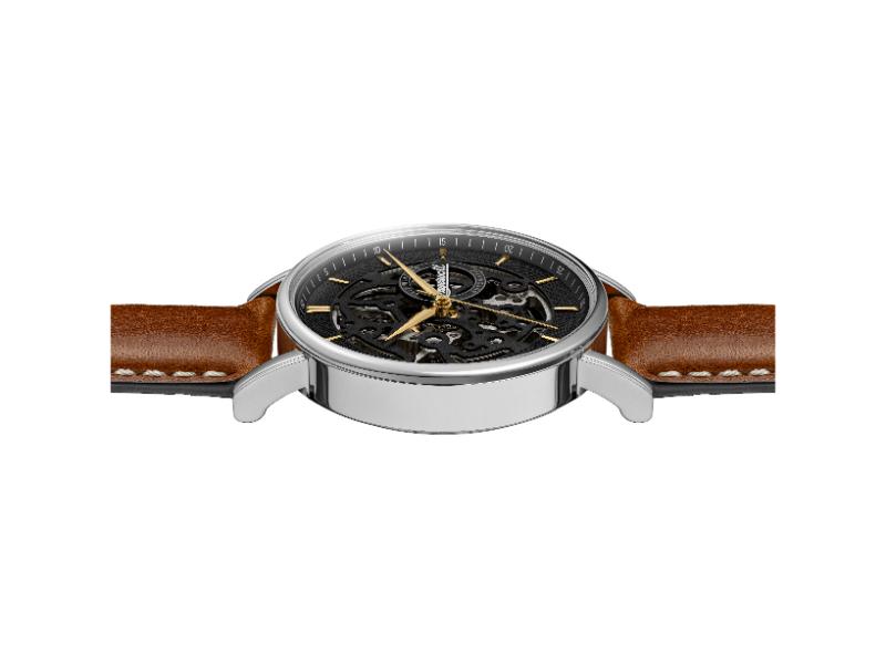 Ingersoll The Prince Automatic Black Skeleton Dial With Lifetime Warranty Analog Watch - For Gents I18501