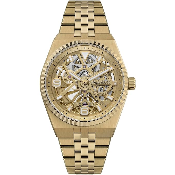 Ingersoll  The Landing Automatic Gold Dial With Lifetime Warrenty Analog Watch - For Gents I18702