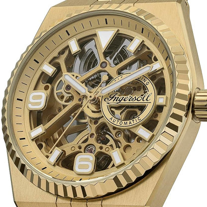 Ingersoll  The Landing Automatic Gold Dial With Lifetime Warrenty Analog Watch - For Gents I18702
