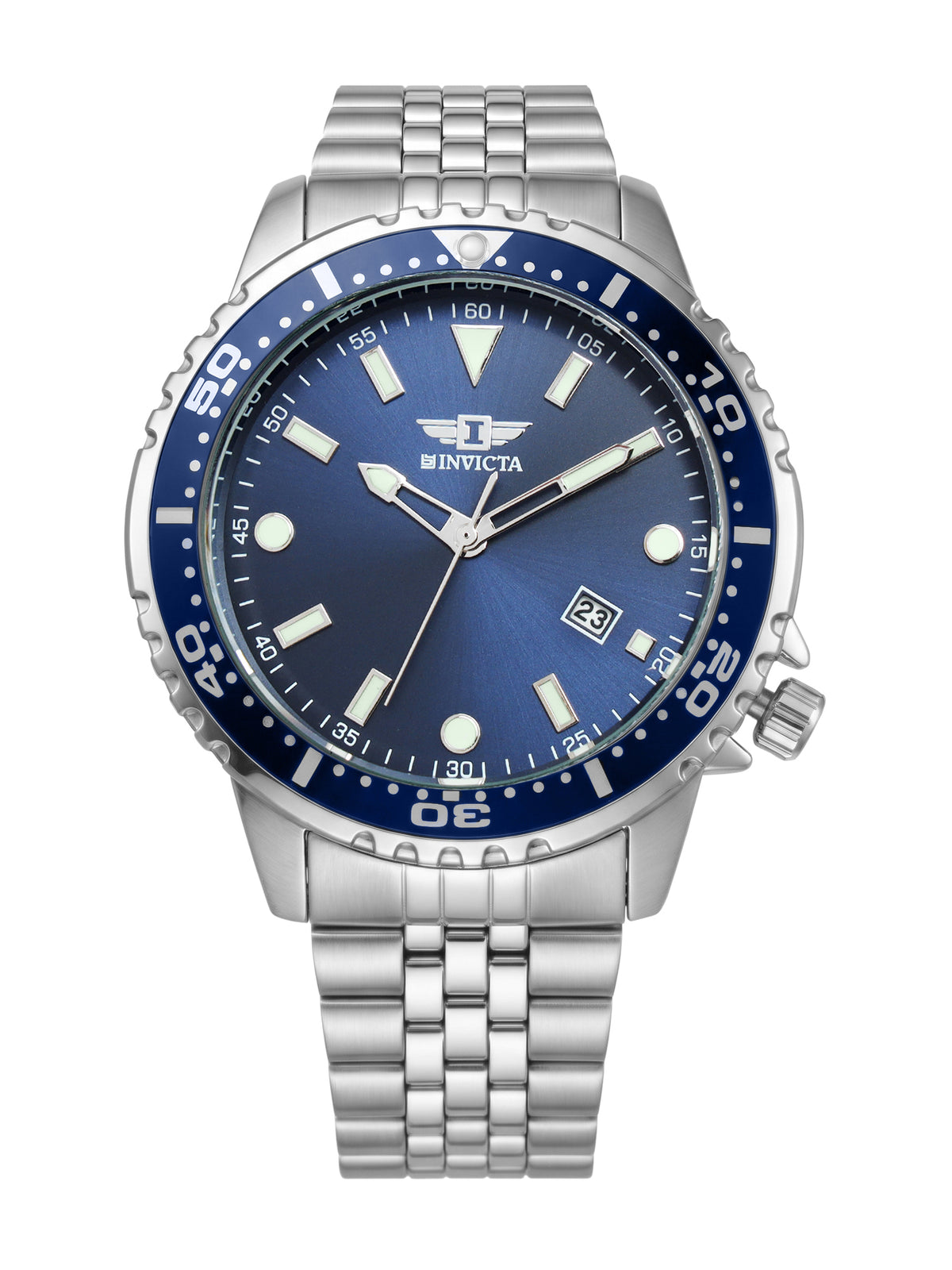 I-By Invicta Quartz Blue Dial Analog Watch For Gents - IBI26004