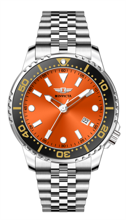 I-By Invicta Quartz Orange Dial Analog Watch For Gents - IBI26006