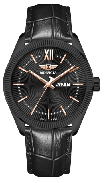 I-By Invicta Quartz Black Dial Analog Watch For Gents - IBI26016