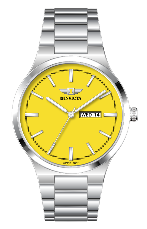 I-By Invicta Quartz Yellow Dial Analog Watch For Gents - IBI26018
