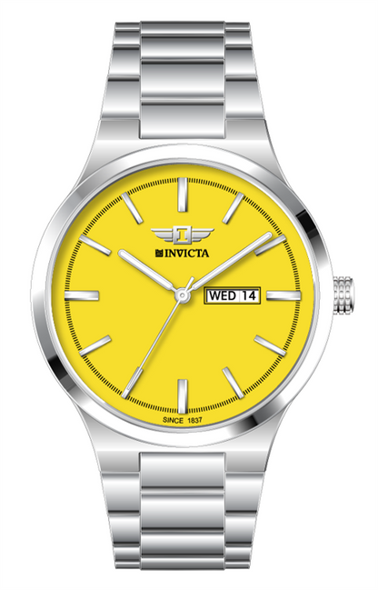 I-By Invicta Quartz Yellow Dial Analog Watch For Gents - IBI26018