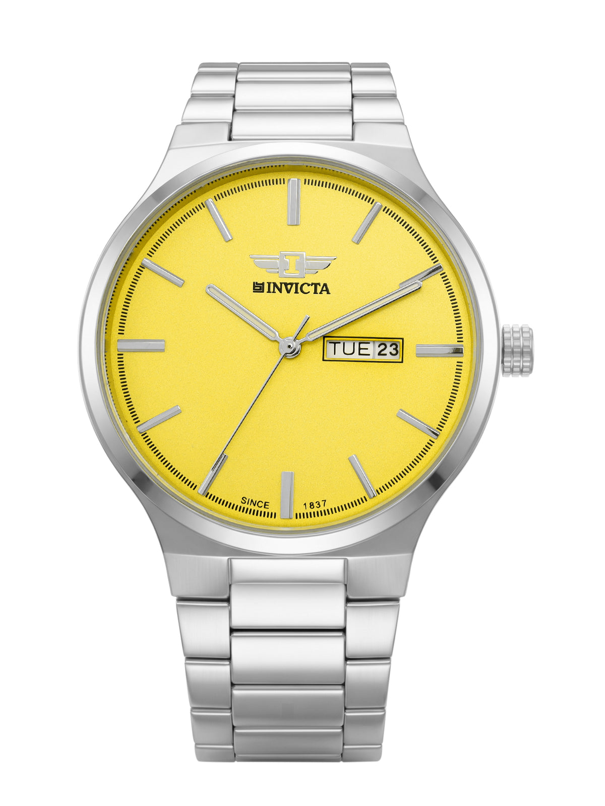 I-By Invicta Quartz Yellow Dial Analog Watch For Gents - IBI26018