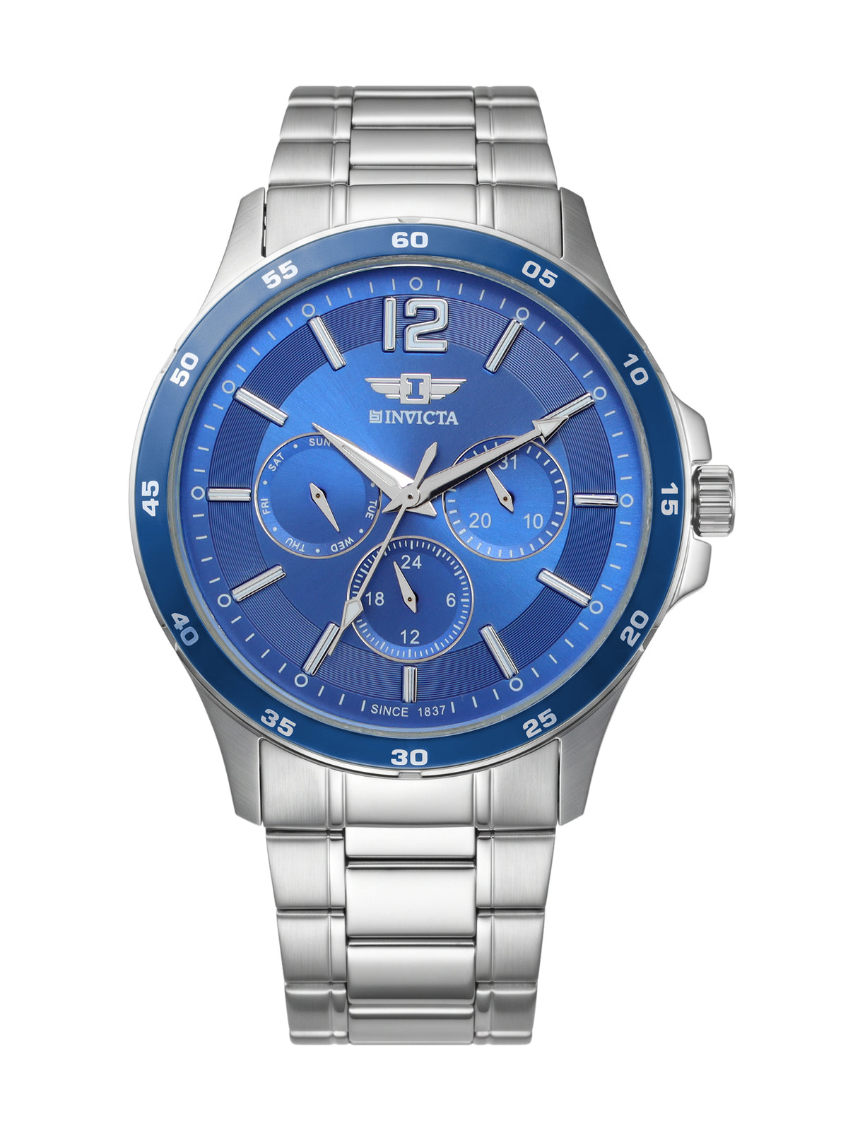 I-By Invicta Quartz Blue Dial Analog Watch For Gents - IBI26023