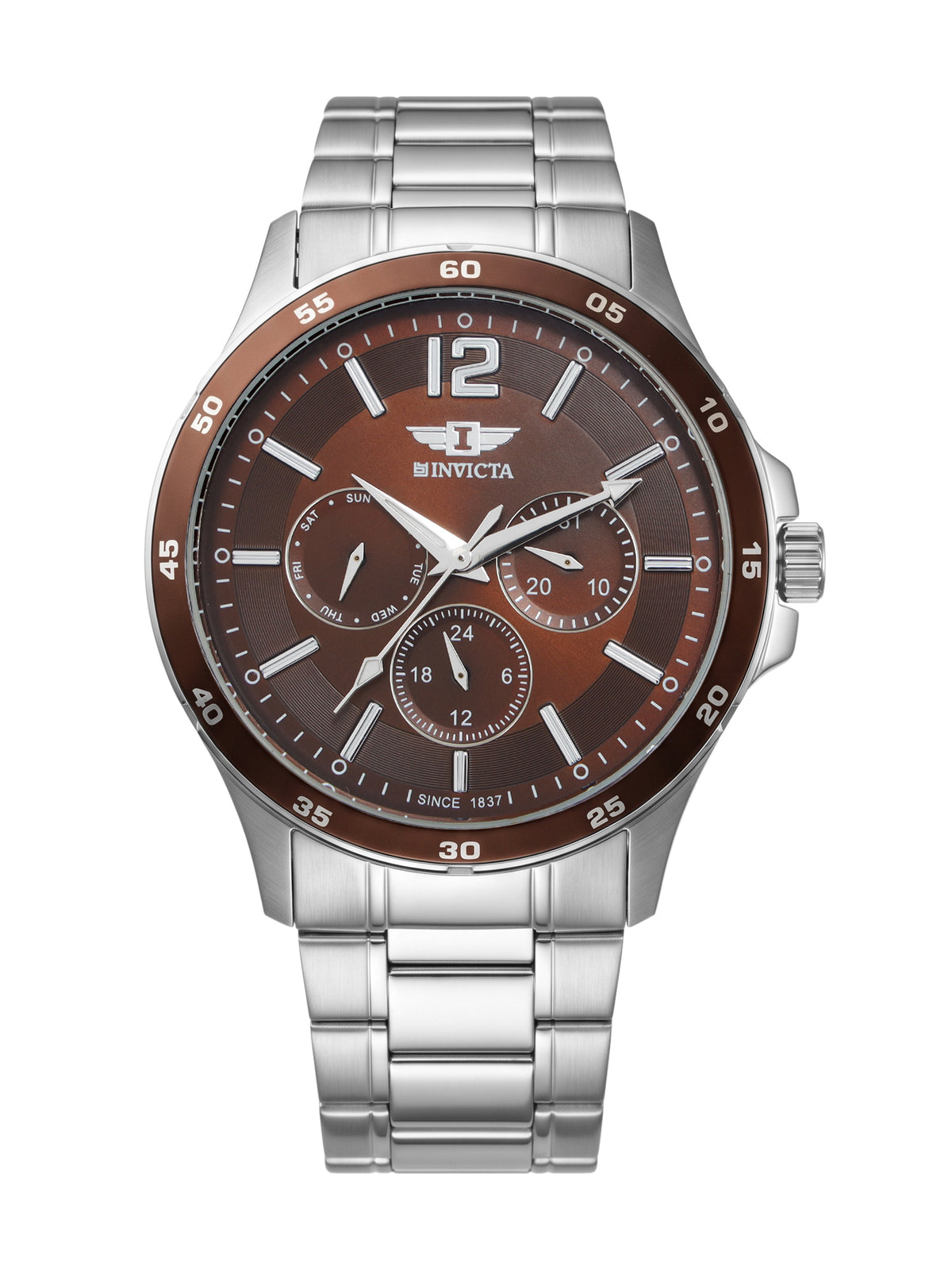 I-By Invicta Quartz Brown Dial Analog Watch For Gents - IBI26025