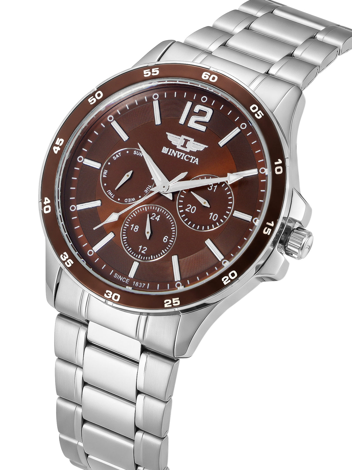 I-By Invicta Quartz Brown Dial Analog Watch For Gents - IBI26025