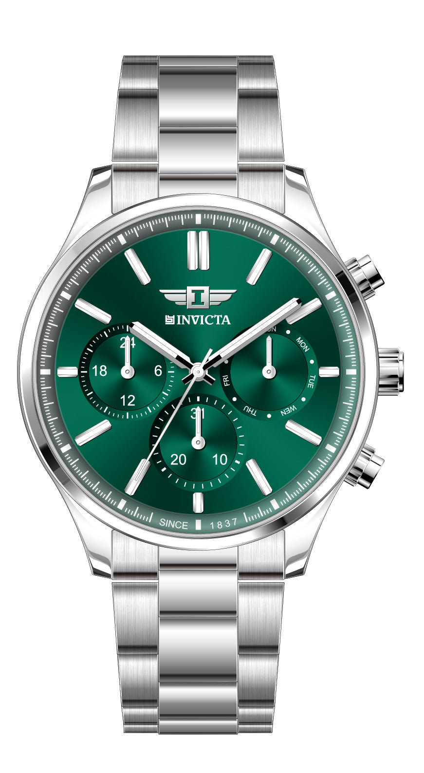 I-By Invicta Quartz Green Dial Analog Watch For Gents - IBI26035
