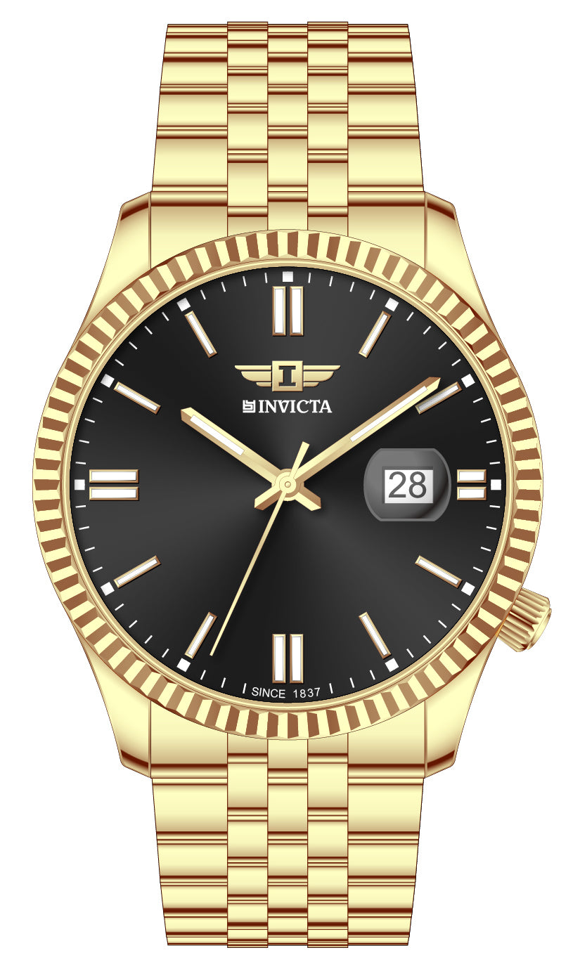 I-By Invicta Quartz Black Dial Analog Watch For Gents - IBI26047