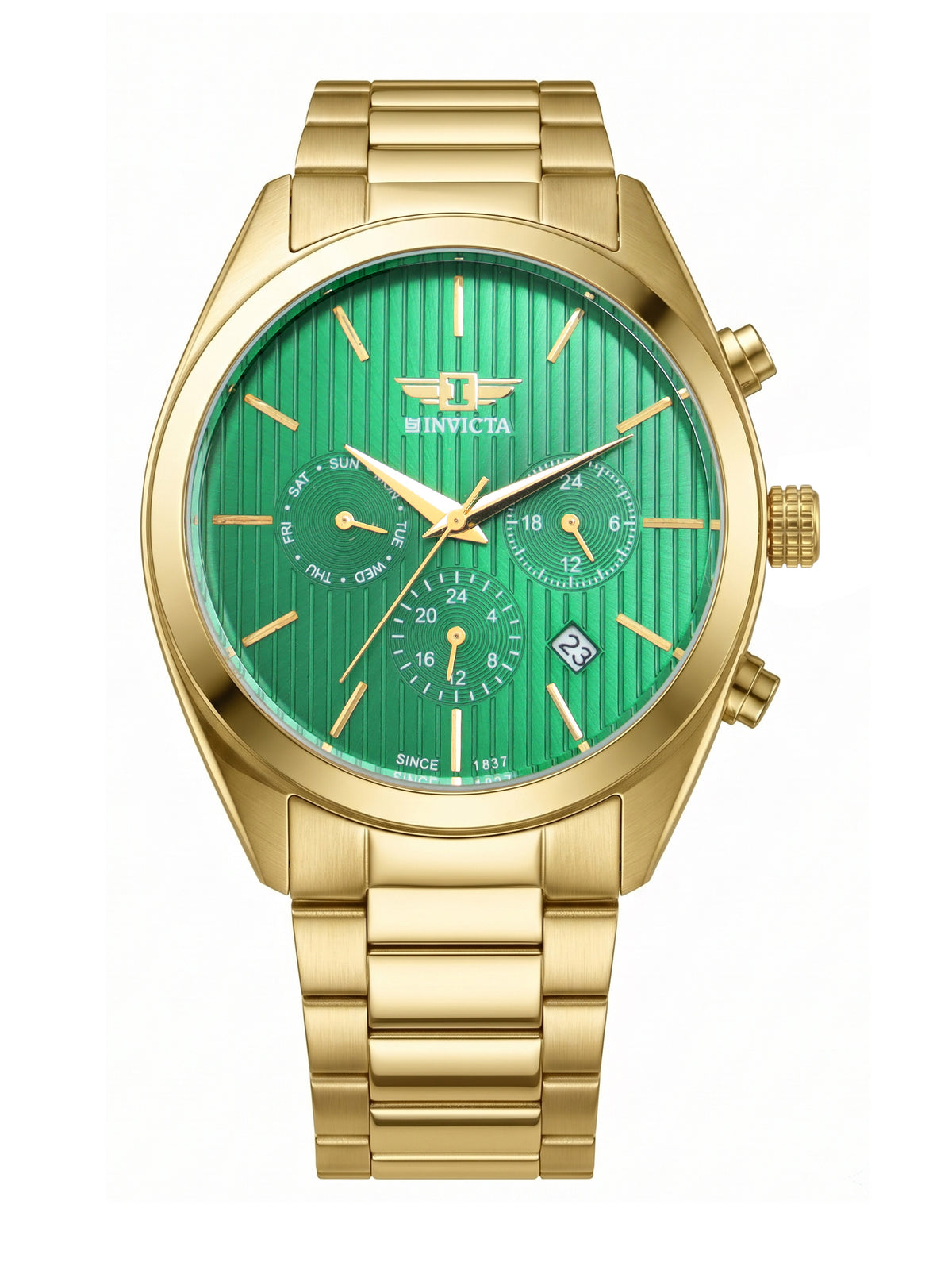 I-By Invicta Quartz Green Dial Analog Watch For Gents - IBI26068
