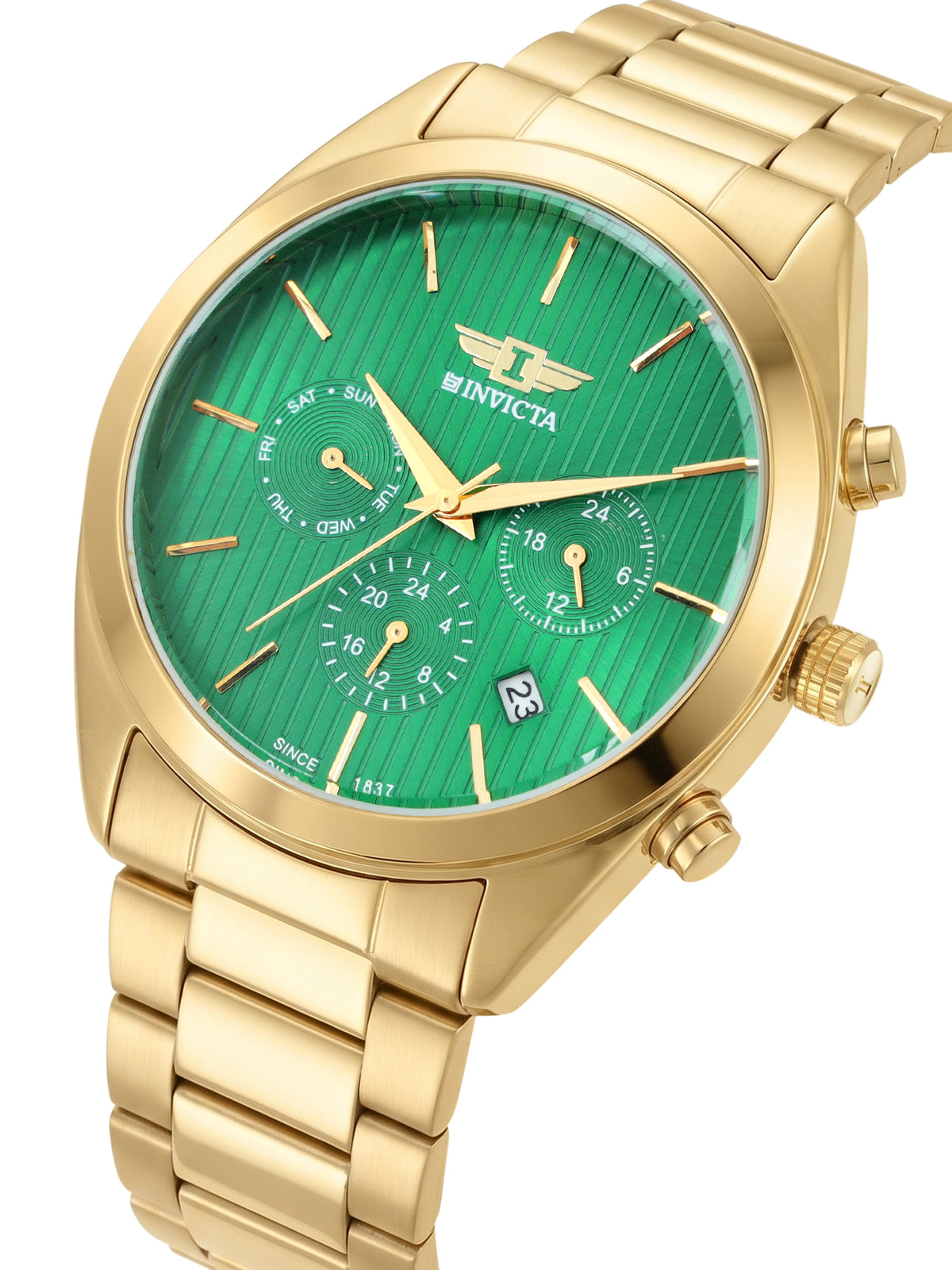 I-By Invicta Quartz Green Dial Analog Watch For Gents - IBI26068
