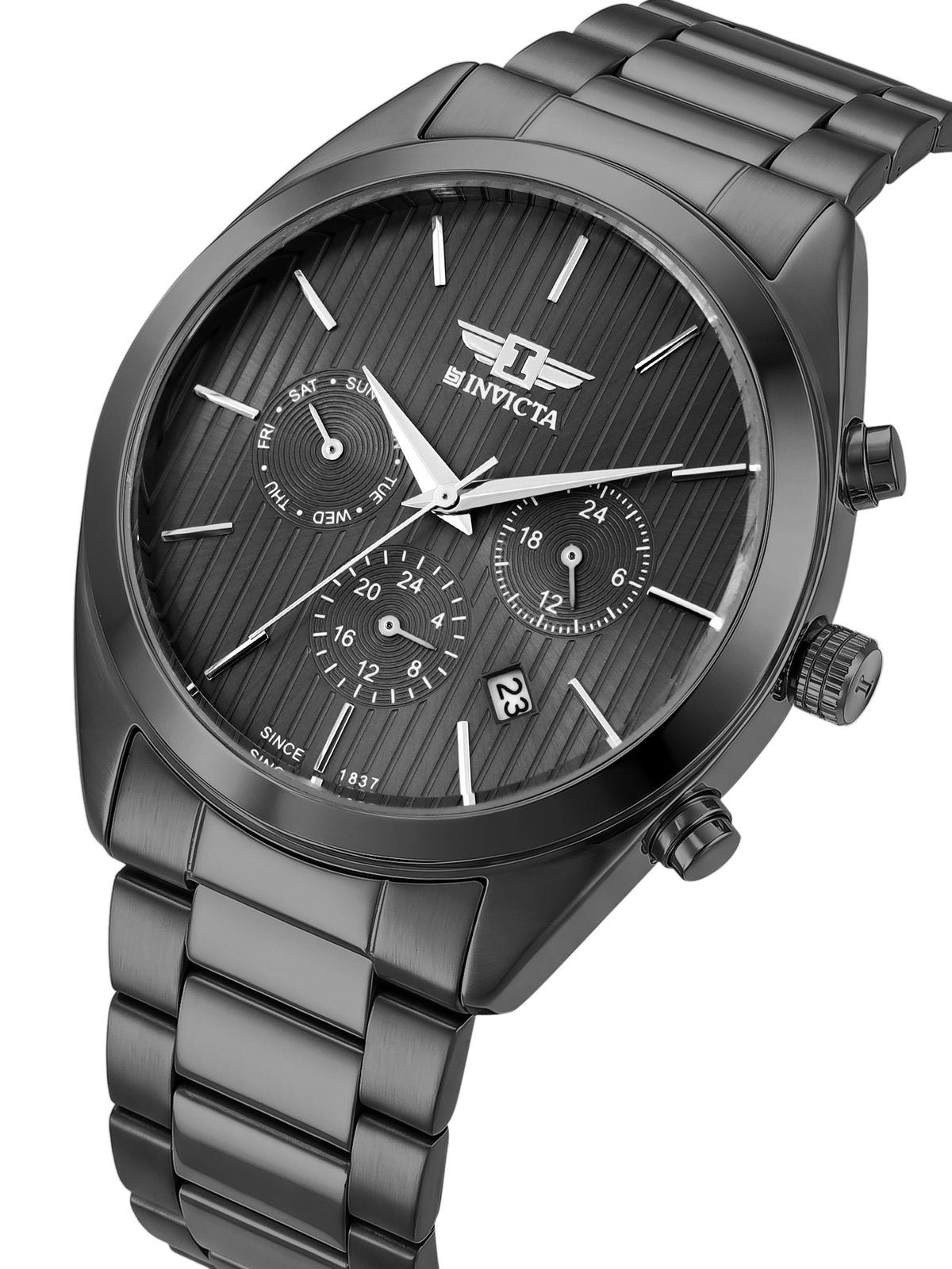 I-By Invicta Quartz Black Dial Analog Watch For Gents - IBI26069
