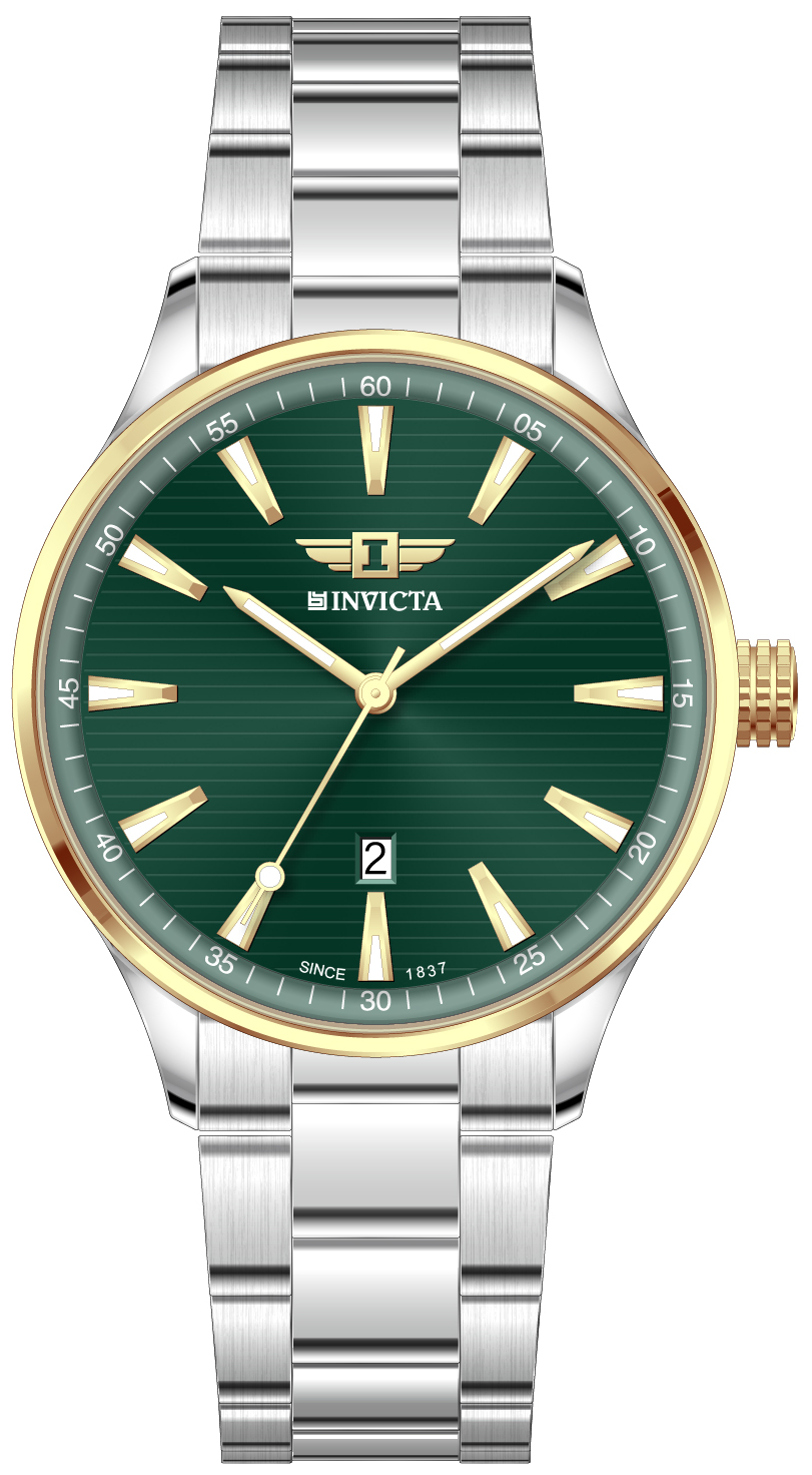 I-By Invicta Quartz Green Dial Analog Watch For Gents - IBI26071