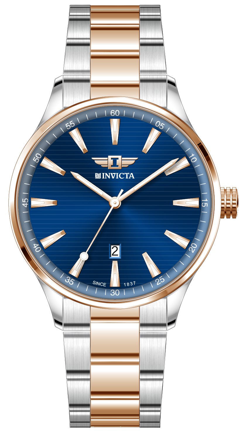 I-By Invicta Quartz Blue Dial Analog Watch For Gents - IBI26072