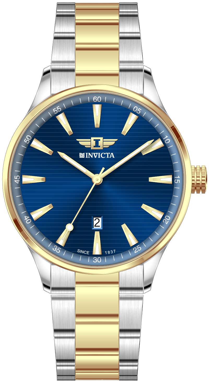 I-By Invicta Quartz Blue Dial Analog Watch For Gents - IBI26073